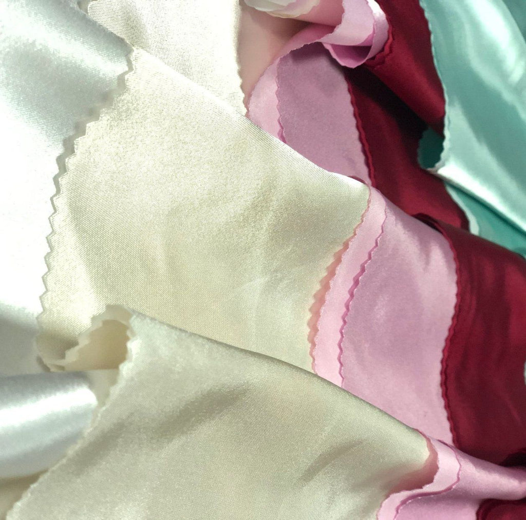 100% Polyester Shiny Satin Fabric | 130-135 GSM | For Home Decor & Decoration