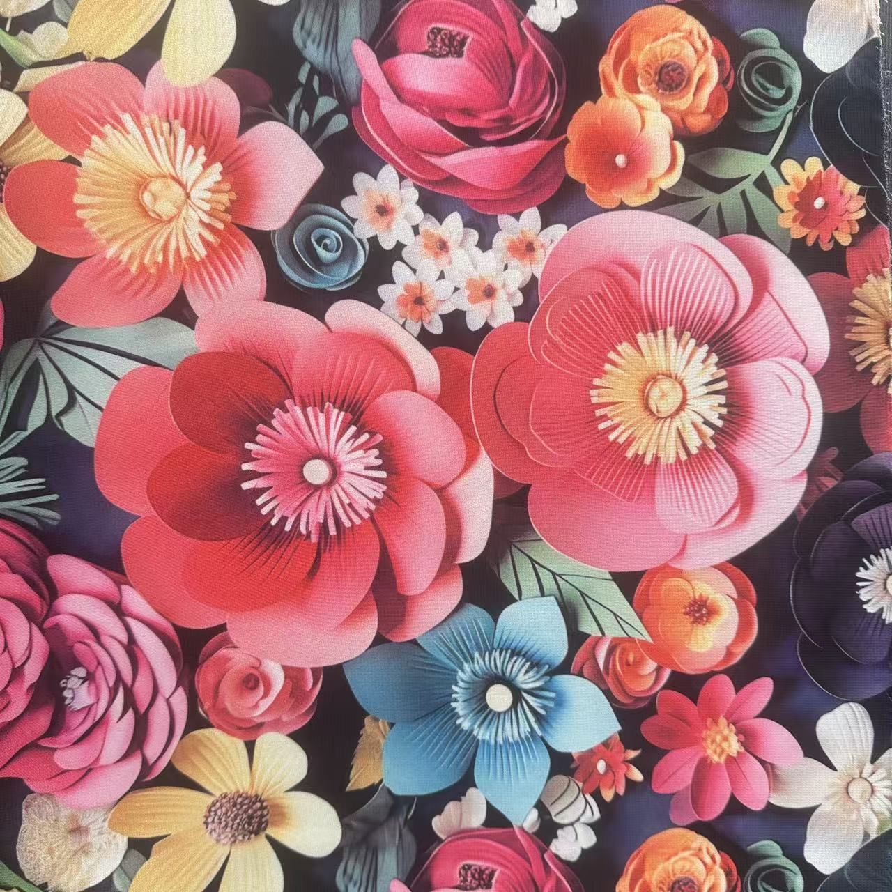 50D 4-Way Stretch Spandex 3D Printed Fabric | 110GSM 56/57"